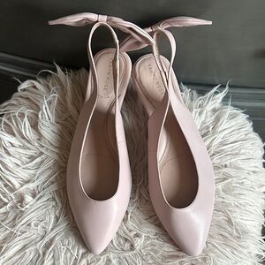 Taryn Rose Blush Pink Slingback Heels